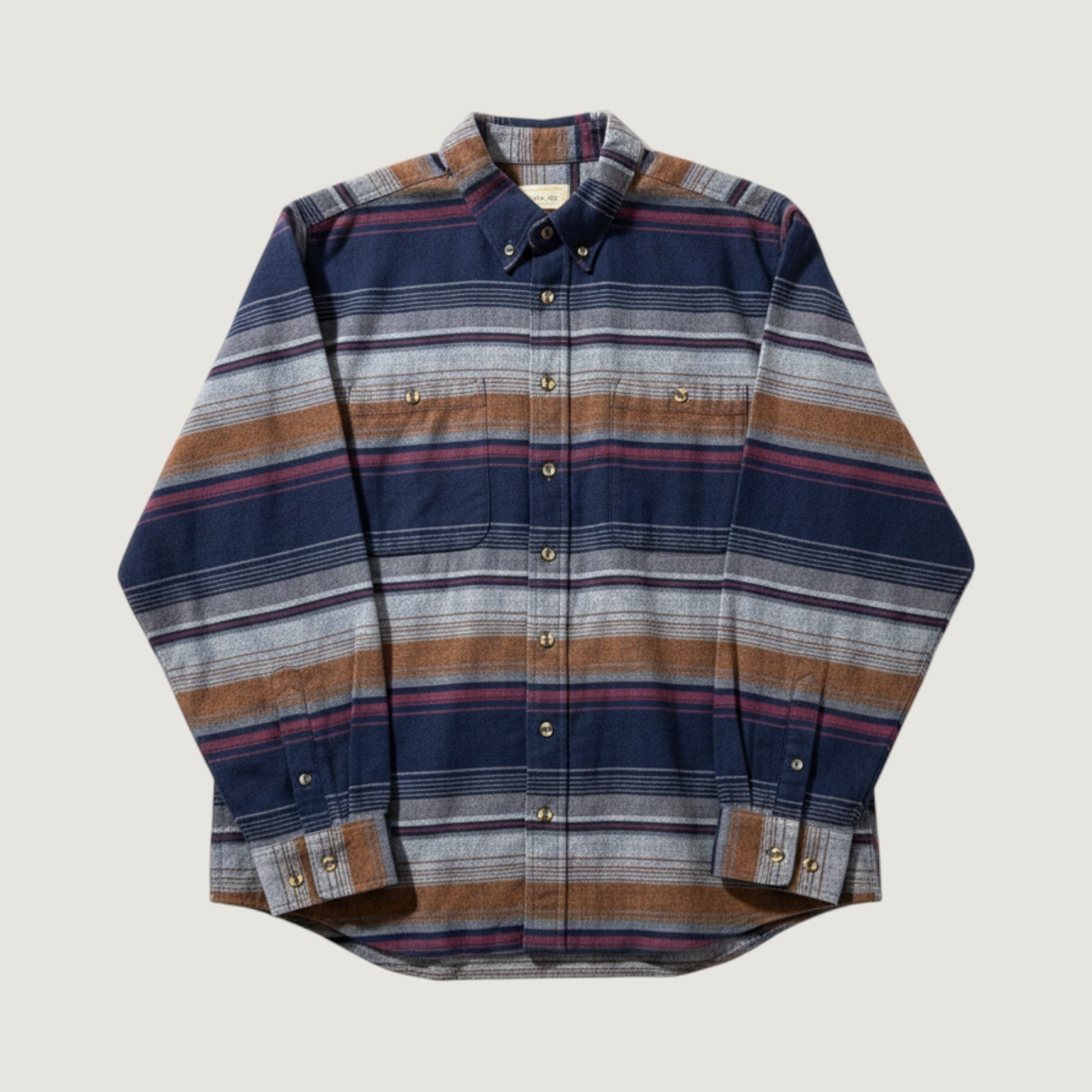 Scandia Woods Mens 2xl Western Aztec Cowboy Flannel Shirt Striped Button Down